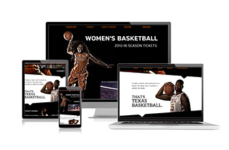Basketball Season Tickets site on various screen sizes